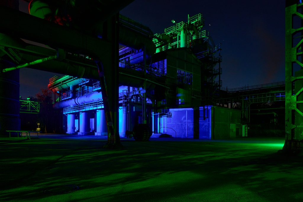 Landschaftspark Duisburg Nord, Lapadu, Langzeitbelichtung, Ruhrgebiet, Industrie, Duisburg,